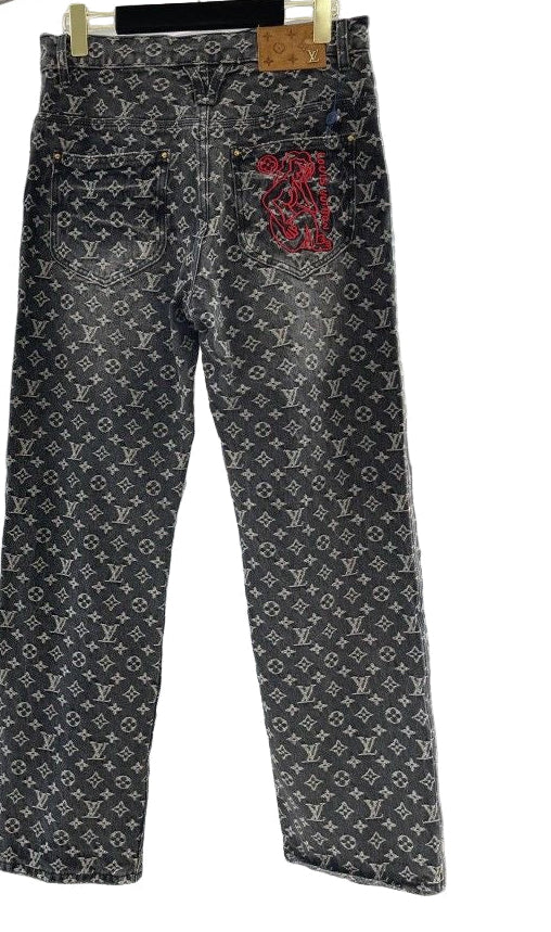 LV Vintage Monogram Jeans